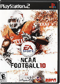 NCAA Football 10 Playstation 2  box art